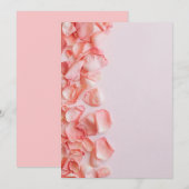 ピンクの花弁の反歌 招待状 (正面/裏面)