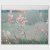 ピンクの花弁花の選択的焦点写真 ラッピングペーパー (フラット)