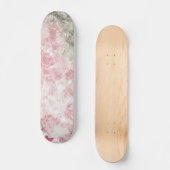ピンクの花抽象芸術アート花の園芸 スケートボード (正面)