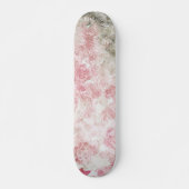 ピンクの花抽象芸術アート花の園芸 スケートボード (正面)