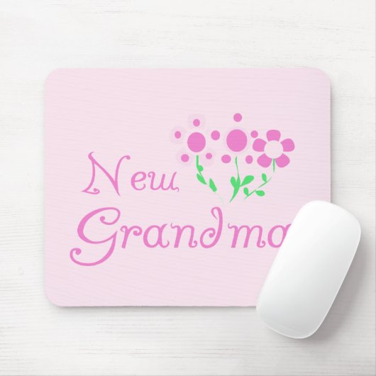 ピンクの花新しいおばあちゃんTシャツ&ギフト マウスパッド (マウス)