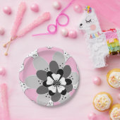 ピンクの花春夏 ペーパープレート (パーティー)