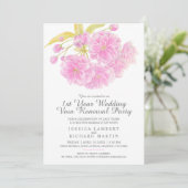 ピンクの花春結婚第1発願パーティー 招待状 (スタンド正面)
