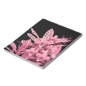 ピンクの花束熱帯性 ノートパッド (回転)