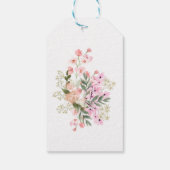 ピンクの花束 ギフトタグ (裏面)