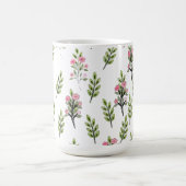 ピンクの花束 コーヒーマグカップ (中央)