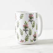 ピンクの花束 コーヒーマグカップ (正面右)
