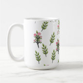 ピンクの花束 コーヒーマグカップ (左)