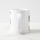 ピンクの花束 ジャンボコーヒーマグカップ (裏面)