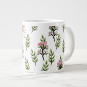 ピンクの花束 ジャンボコーヒーマグカップ (正面右)