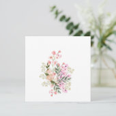 ピンクの花束 招待状 (スタンド正面)