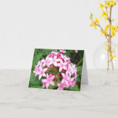 ピンクの花束v2 カード (黄色い花)