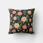 ピンクの花枕クッション クッション (裏面)