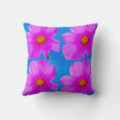 ピンクの花枕 クッション (裏面)