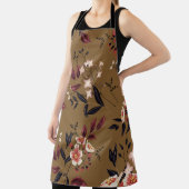 ピンクの花枝、抽象芸術組成。 エプロン (インサイチュ)