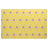 ピンクの花柄のデイジー生地 ファブリック (ファットクウォーター)