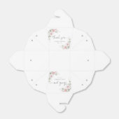 ピンクの花柄のベビーシャワーファバー箱 フェイバーボックス (折り畳みなし)