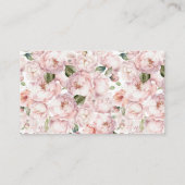 ピンクの花柄のレシピを同封したカードをお願いします エンクロージャーカード (裏面)