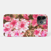 ピンクの花柄の花咲くデザイン - やわらかな植物のデザイン Case-Mate iPhoneケース (裏面(横))