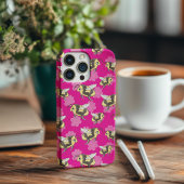 ピンクの花柄のiPhone 13ケースで蜂を救おう Case-Mate iPhoneケース