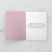 ピンクの花柄カントリー・ブーツ 母の日 プレゼント カード (内部)