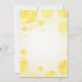 ピンクの花柄サンシャインレモネード誕生日招待状 招待状 (裏面)