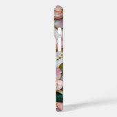 ピンクの花柄ステンドグラス風iPhoneケース パステルゴールド Case-Mate iPhoneケース (裏面 / 左)