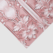 ピンクの花柄ティッシュペーパー 薄葉紙 (詳細)
