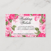 ピンクの花柄デザイン - あなただけのものを作ってみましょう エンクロージャーカード (正面)