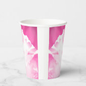 ピンクの花柄プリント紙コップ 紙コップ (右)