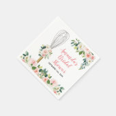 ピンクの花柄　もうすぐ連れ去られる ブライダルシャワー スタンダードカクテルナプキン (角)