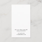 ピンクの花柄 イヤリング ディスカード 名刺 (裏面)