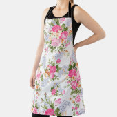 ピンクの花柄 エプロン (インサイチュ)