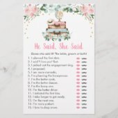 ピンクの花柄 トラベル 誰が言った? ウェディング ゲーム (正面)