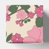 ピンクの花柄 フェイバーボックス (上部)