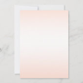 ピンクの花柄 リトルカウガール ウェスタン ベイビーシャワー 招待状 (裏面)