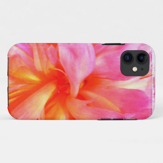 ピンクの花柄 Case-Mate iPhoneケース (裏面(横))