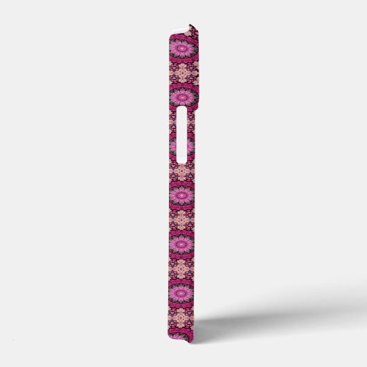 ピンクの花柄 Case-Mate iPhoneケース (裏面 / 右)