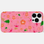 ピンクの花柄 Case-Mate iPhoneケース (裏面 (横))