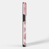 ピンクの花柄  iPhoneケース (右側面)