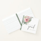 ピンクの花模様が卒業式のゲストブックを希望 ノートブック (内部)