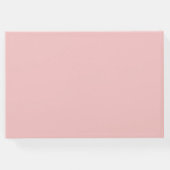 ピンクの花模様のカボチャ 秋のブライダルシャワー ゲストブック (裏面)