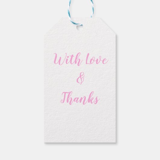 ピンクの花模様のメイソンジャー　ラスティックギフトタグ ギフトタグ (裏面)