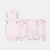 ピンクの花模様は私の花嫁の提案になる フェイバーボックス (折り畳みなし)