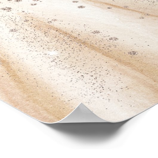 ピンクの花模様バラアーチスイート16へようこそ ポスター (角)