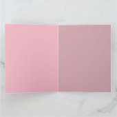 ピンクの花模様 – ハンガリー語の名前の日 カード (内部)