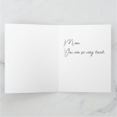 ピンクの花水彩 Mother's Day カード (内部)