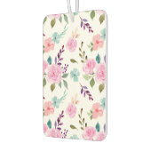 ピンクの花水色シームレス カーエアーフレッシュナー (左)