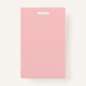 ピンクの花水色シームレス バッジ (裏面)