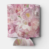 ピンクの花油絵：繊細 缶クーラー (裏面)